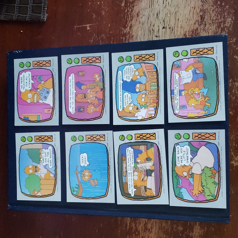 1990 simpsons cards. Excellent condition.